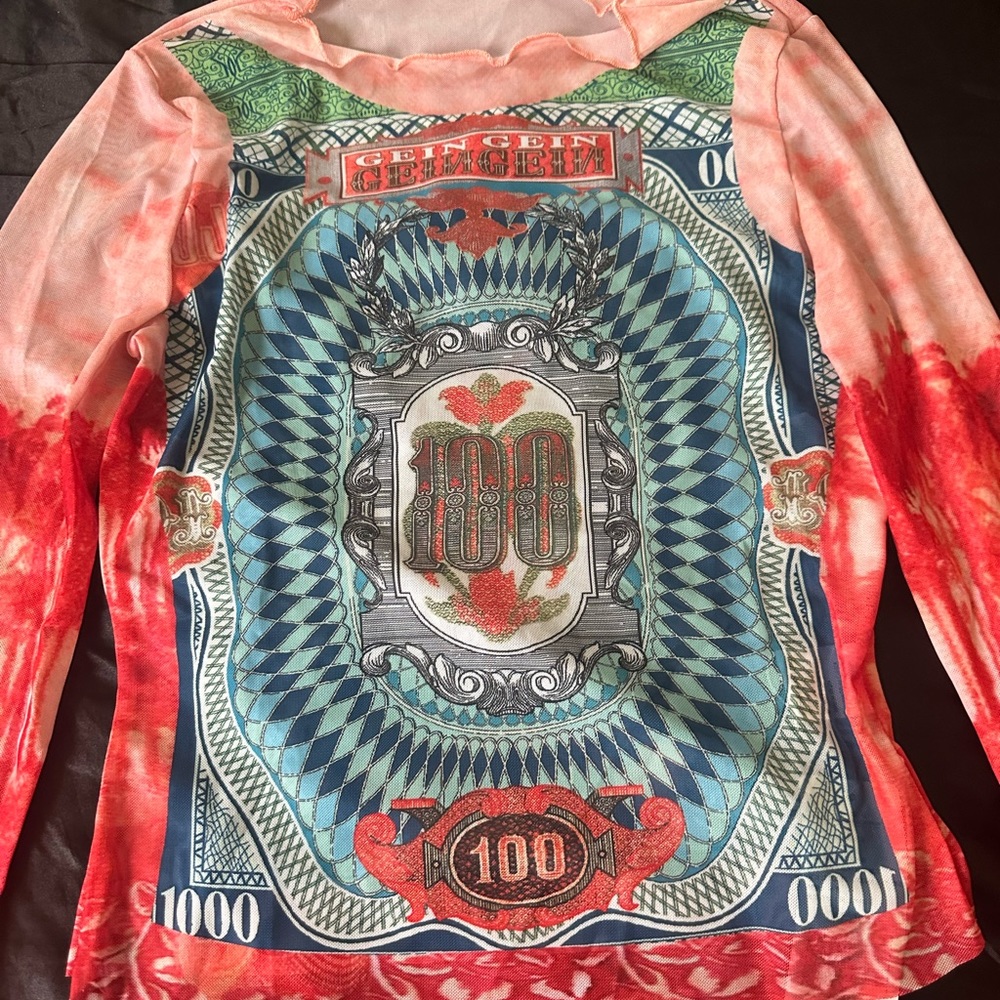 Retro see thru top
